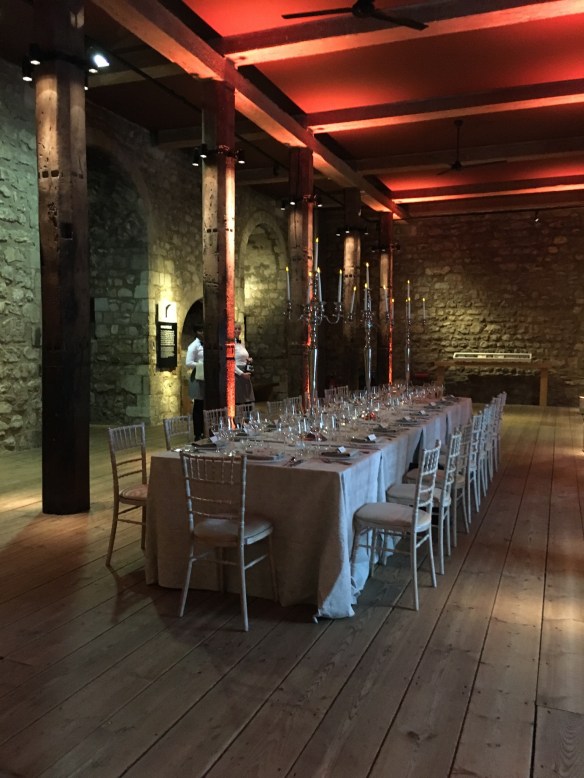 Magnificent table in the Tower of London 