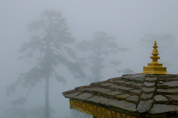 Dochlua pass between Thimpu and Panakha Bhutan 